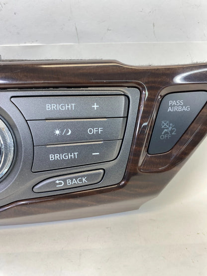 2013-2016 NISSAN PATHFINDER RADIO INFORMATION DISPLAY CONTROL PANEL OEM