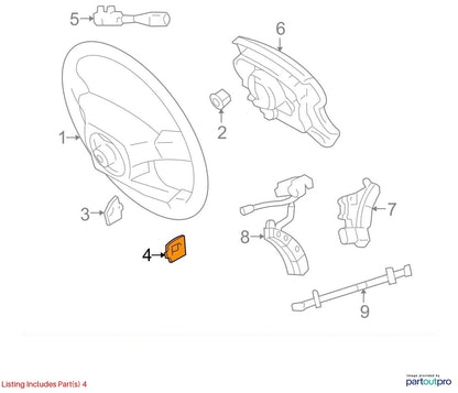 1995-2000 LEXUS LS400 FR LEFT STEERING WHEEL LOWER COVER OEM FACTORY 45187-50030