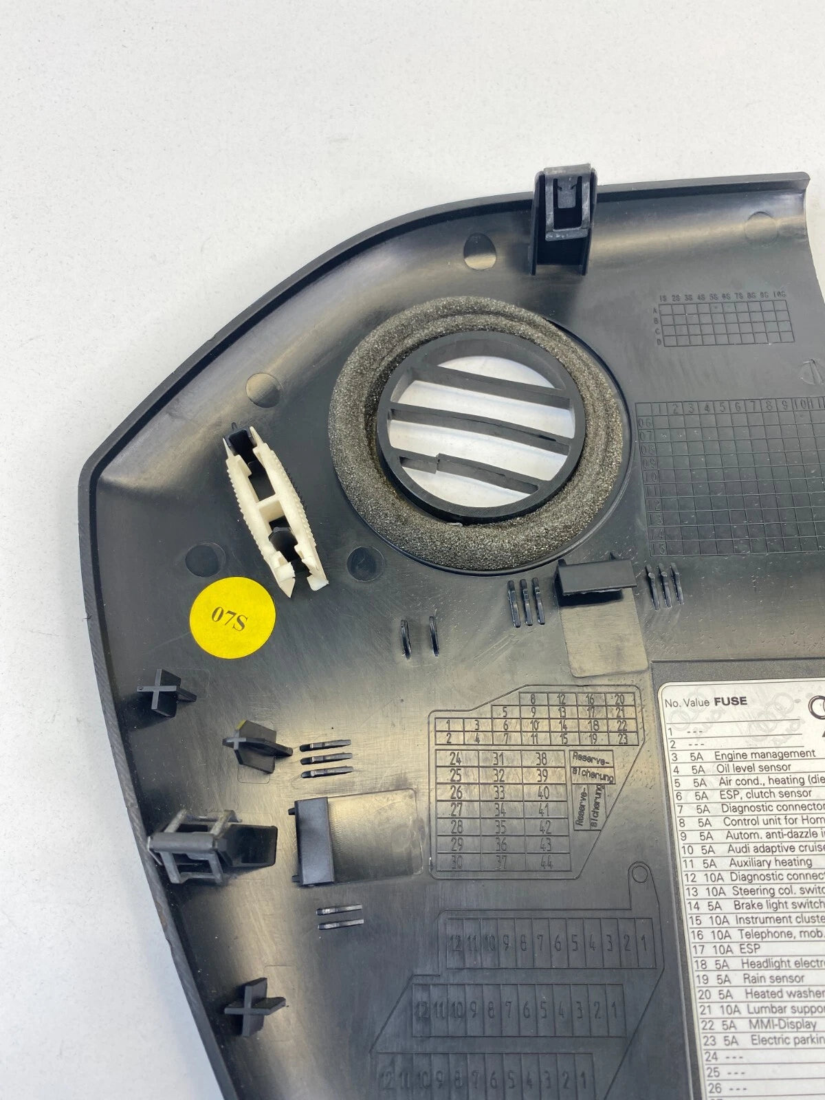 2007-2011 AUDI A6 QUATTRO S6 INSTRUMENT PANEL DASH LEFT SIDE END CAP COVER OEM