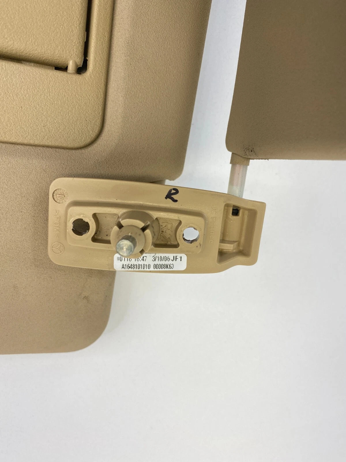 2006-2008 MERCEDES-BENZ ML350 RIGHT PASSENGER SUNVISOR SUN VISOR A1648101010