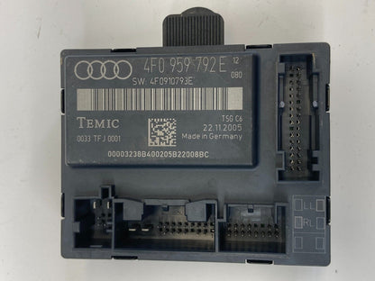 06-08 Audi A6 Quattro Front Right Passenger Side Door Control Module 4F0-959-792