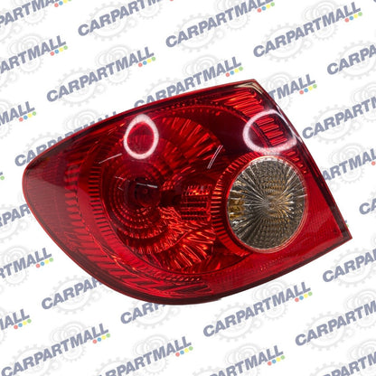 2005-2008 Toyota Corolla Sedan Rear Left Side Outer Tail Light Taillight Lamp