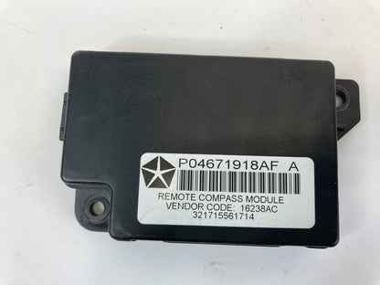 2008 08 CHRYSLER TOWN & COUNTRY REMOTE COMPASS CONTROL MODULE 04671918AF OEM