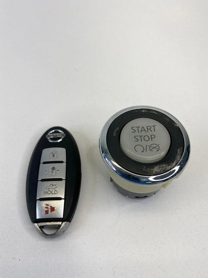 2007-2011 NISSAN ALTIMA PUSH START BUTTON IGNITION SWITCH & REMOTE KEY OEM