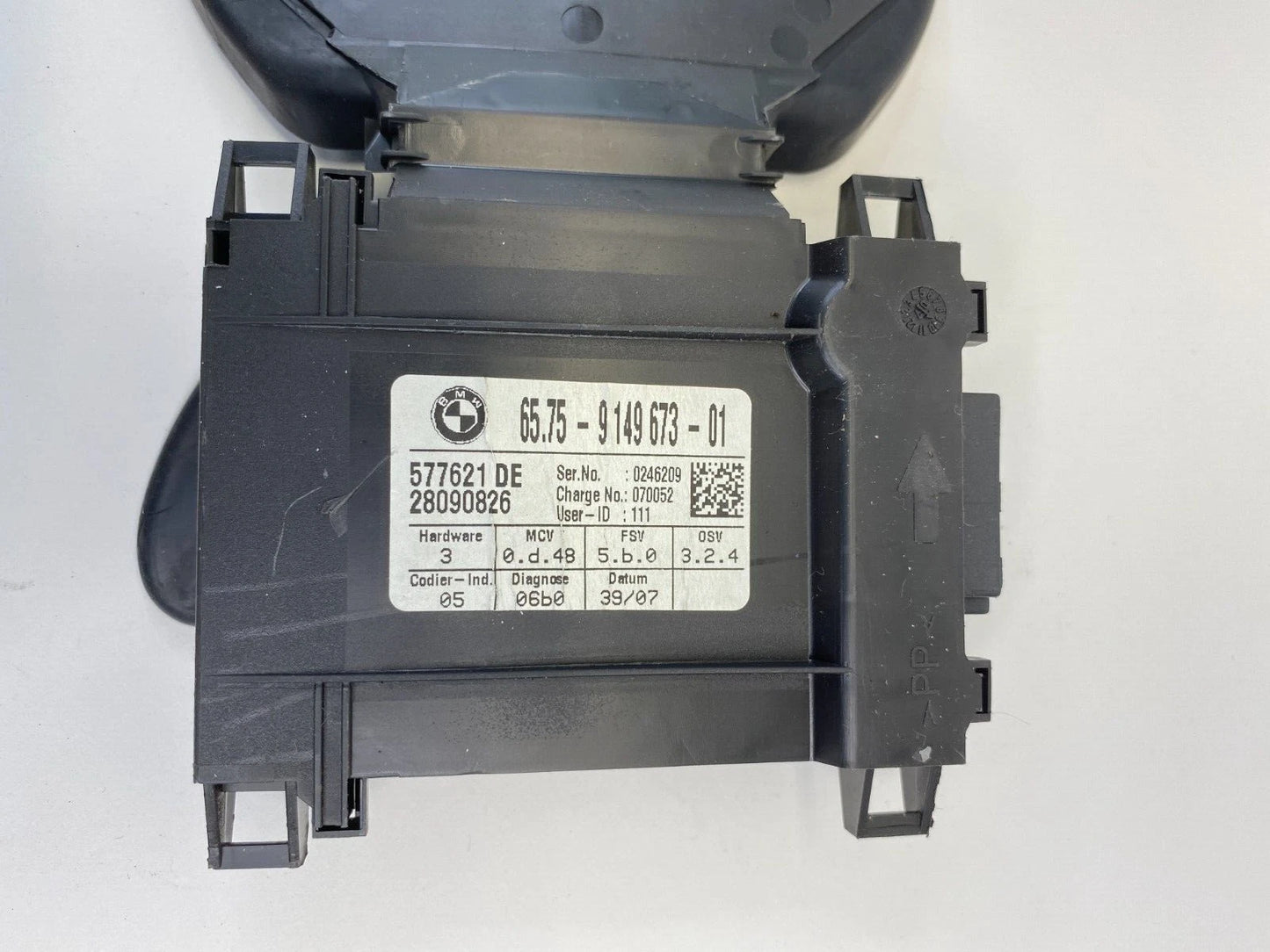 2006-2010 BMW 550I ALARM SYSTEM ULTRA SONIC CONTROL MODULE 6575914967301 OEM