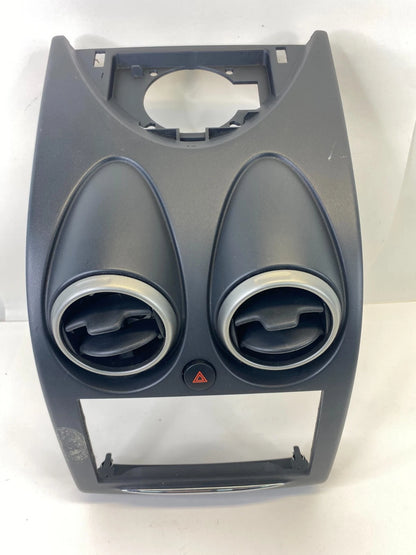 2011-2013 NISSAN ROGUE CENTER DASH RADIO BEZEL TRIM W/ AC VENTS 68260-1VK0A OEM