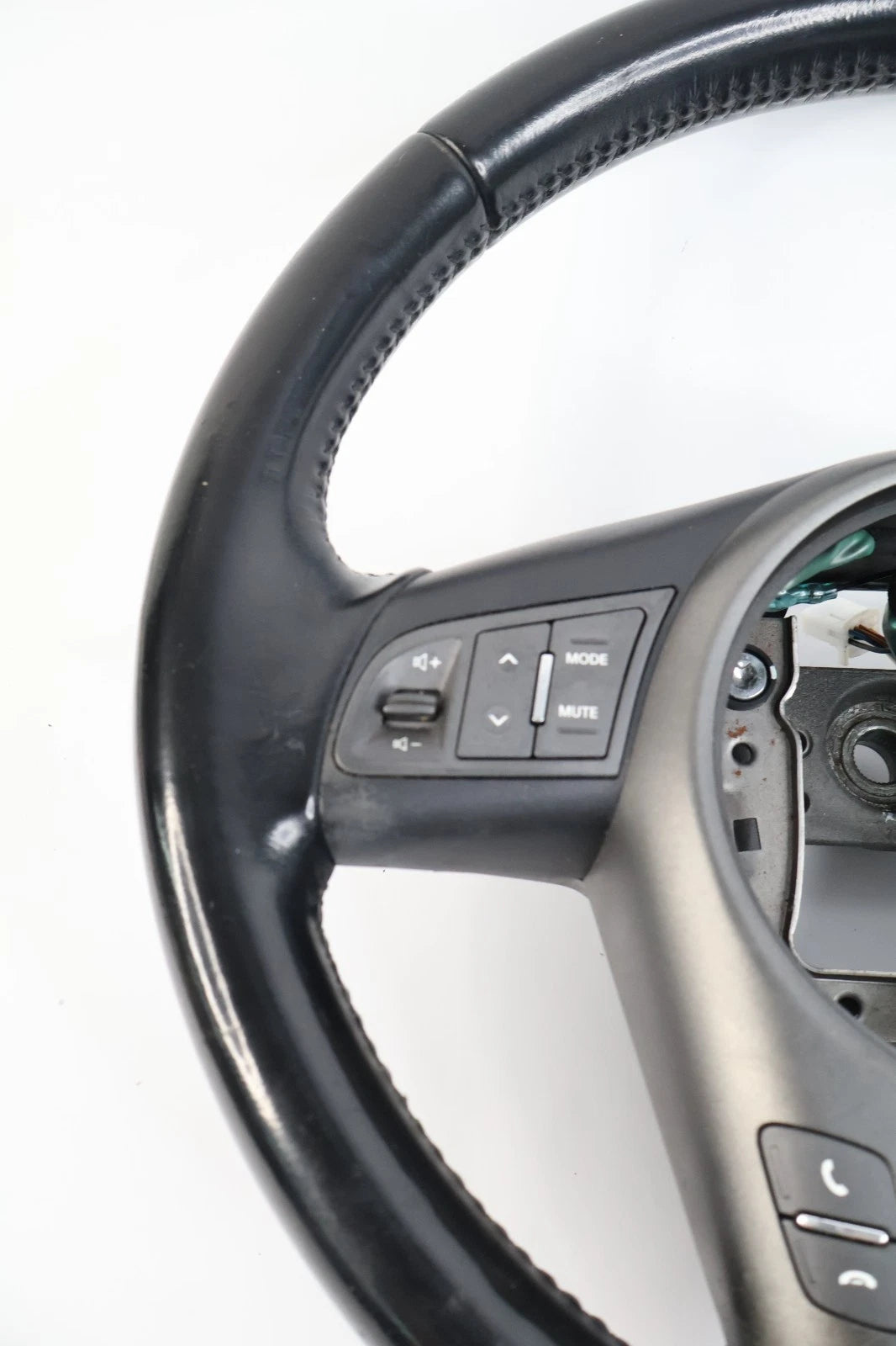 2012 2013 KIA SOUL STEERING WHEEL CRUISE & AUDIO PHONE CONTROL LEATHER BLACK OEM