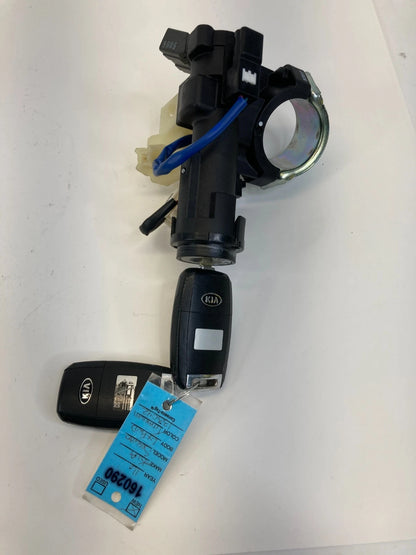 16-18 KIA SORENTO 2.4L A/T FWD IGNITION SWITCH LOCK CYLINDER ASSY W/ KEY SET OEM