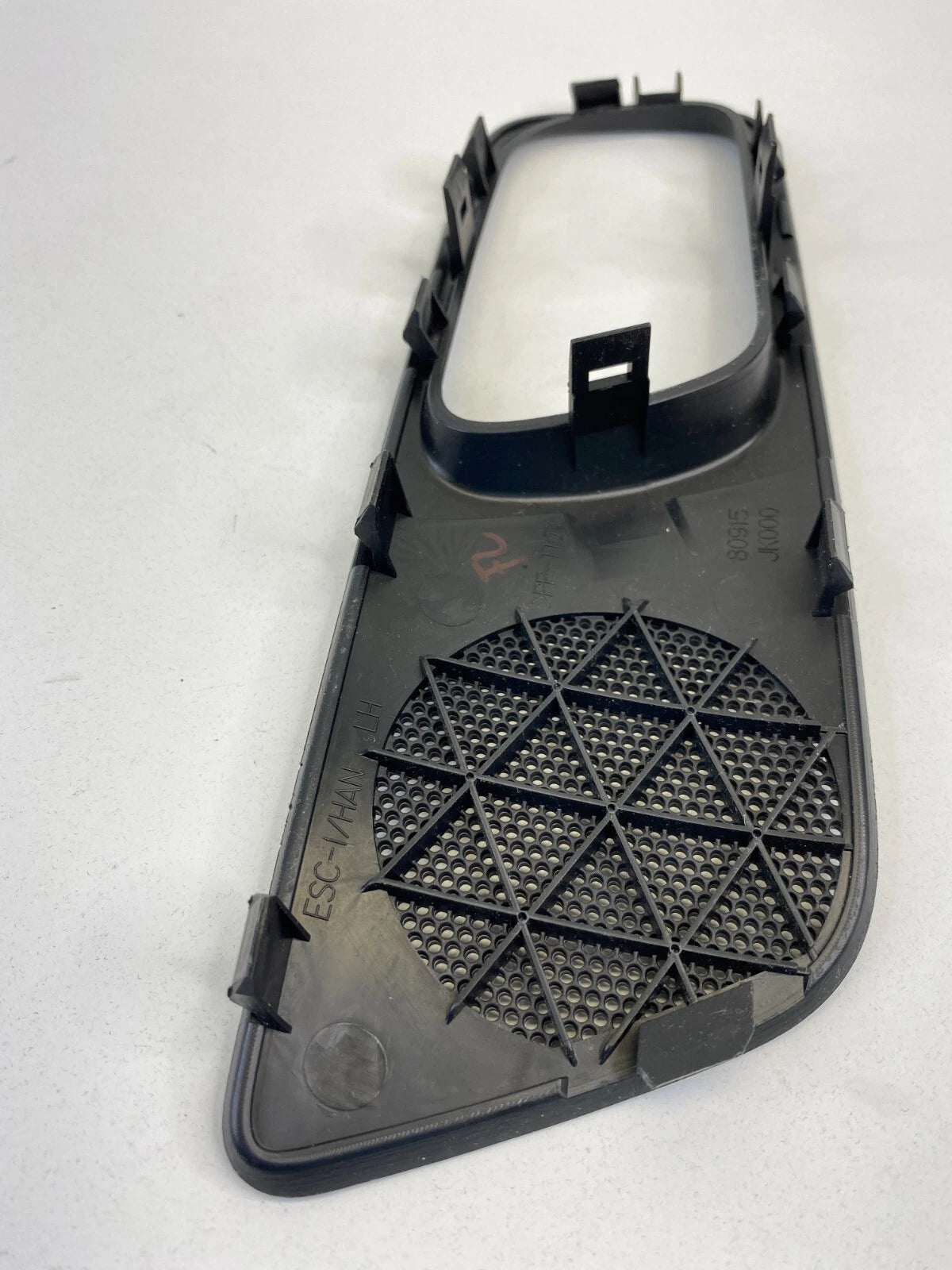 10-13 INFINITI G37 FRONT LEFT SIDE INNER DOOR HANDLE SPEAKER COVER BEZEL TRIM