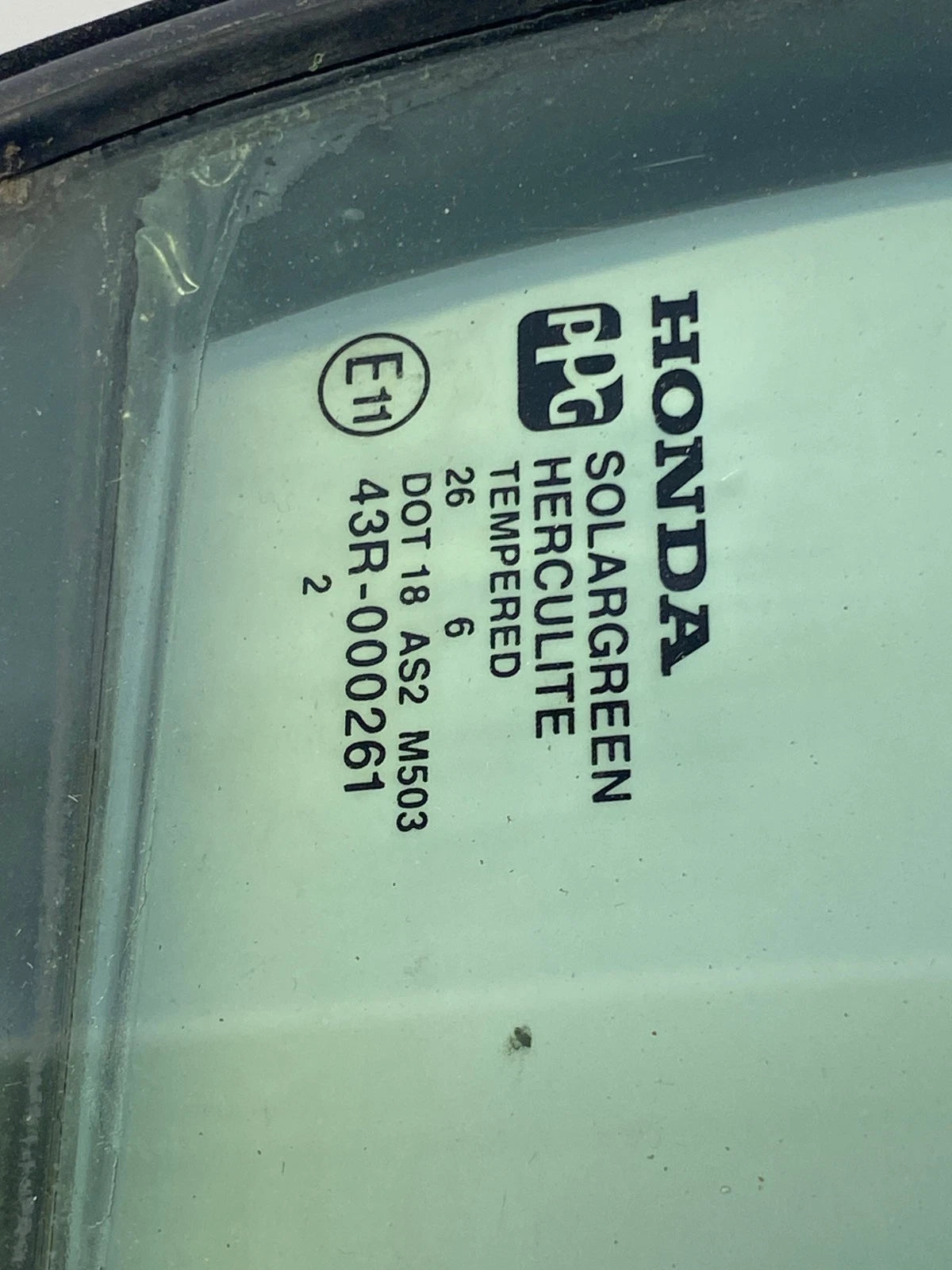 2006-2011 HONDA CIVIC REAR DOOR QUARTER WINDOW REAR RIGHT OEM FACTORY 43R-000261