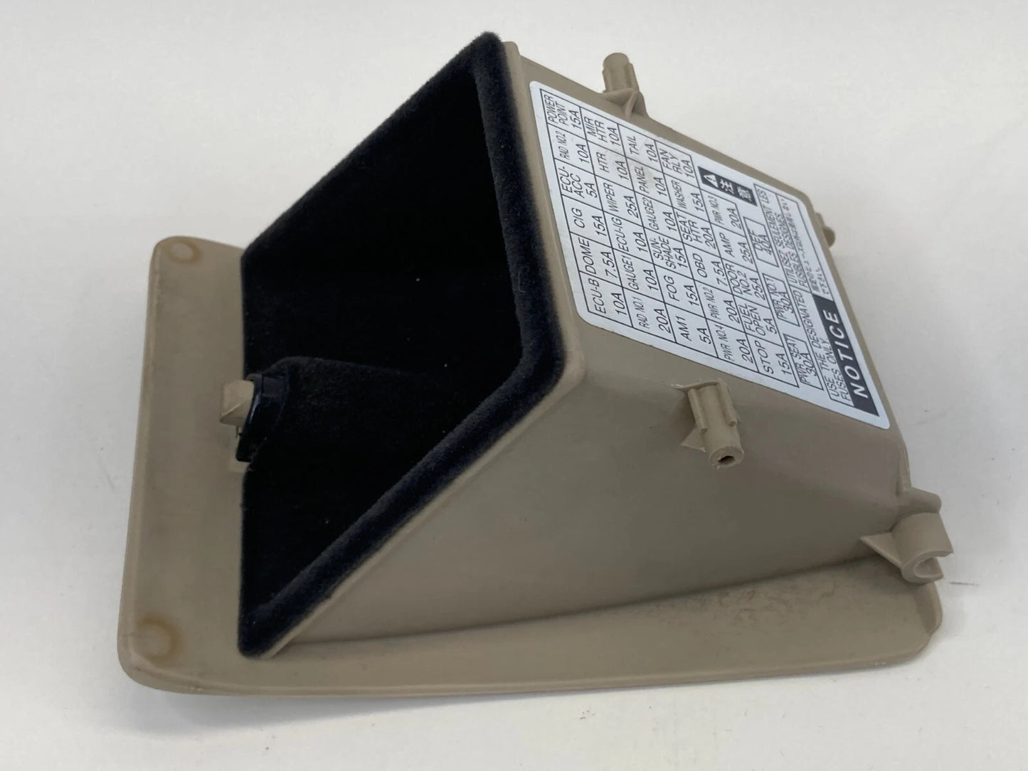 02 03 LEXUS ES300 04-06 ES330 DASH COIN POCKET STORAGE FUSEBOX CAP ACCESS LID