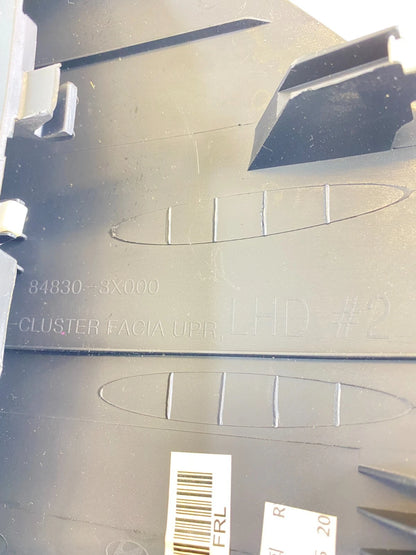 11-16 HYUNDAI ELANTRA SPEEDOMETER INSTRUMENT CLUSTER DASH BEZEL TRIM 84830-3X000
