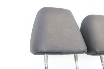 16-22 HONDA PILOT PAIR REAR SECOND ROW HEADRESTS LEFT RIGHT BLACK LEATHER OEM
