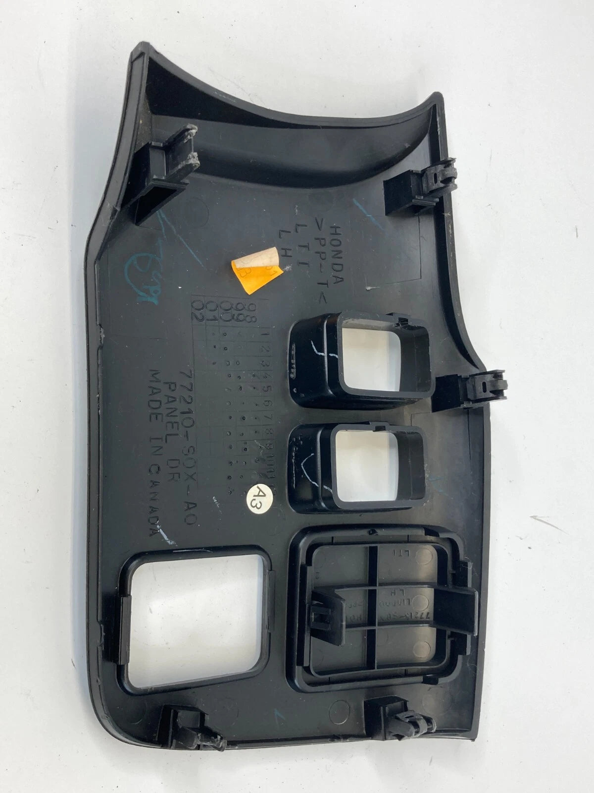 1999-2004 HONDA ODYSSEY LEFT DRIVER SIDE SLIDING DOOR TRIM PANEL SWITCH BEZEL