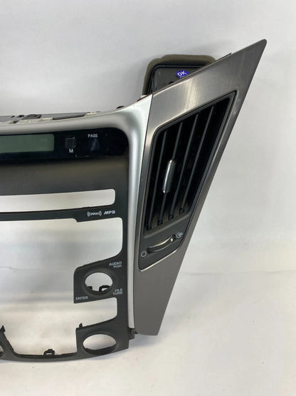 11-14 HYUNDAI SONATA CENTER DASH RADIO CLIMATE CONTROL BEZEL W/AIR VENTS & CLOCK
