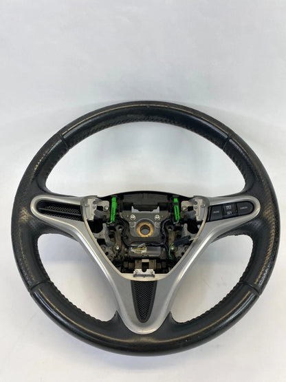 2009-2013 HONDA FIT STEERING WHEEL W/ CRUISE CONTROL SWITCH ASSEMBLY LEATHER OEM