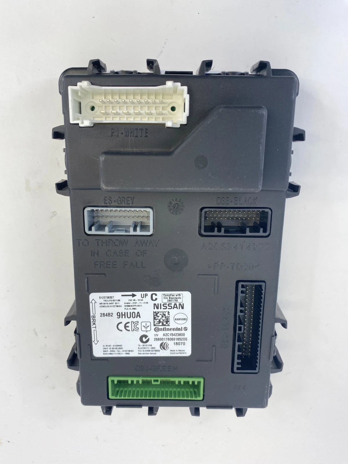 2017 2018 NISSAN ALTIMA BCM CHASSIS BODY CONTROLLER MODULE ASSEMBLY 284B2-9HU0A