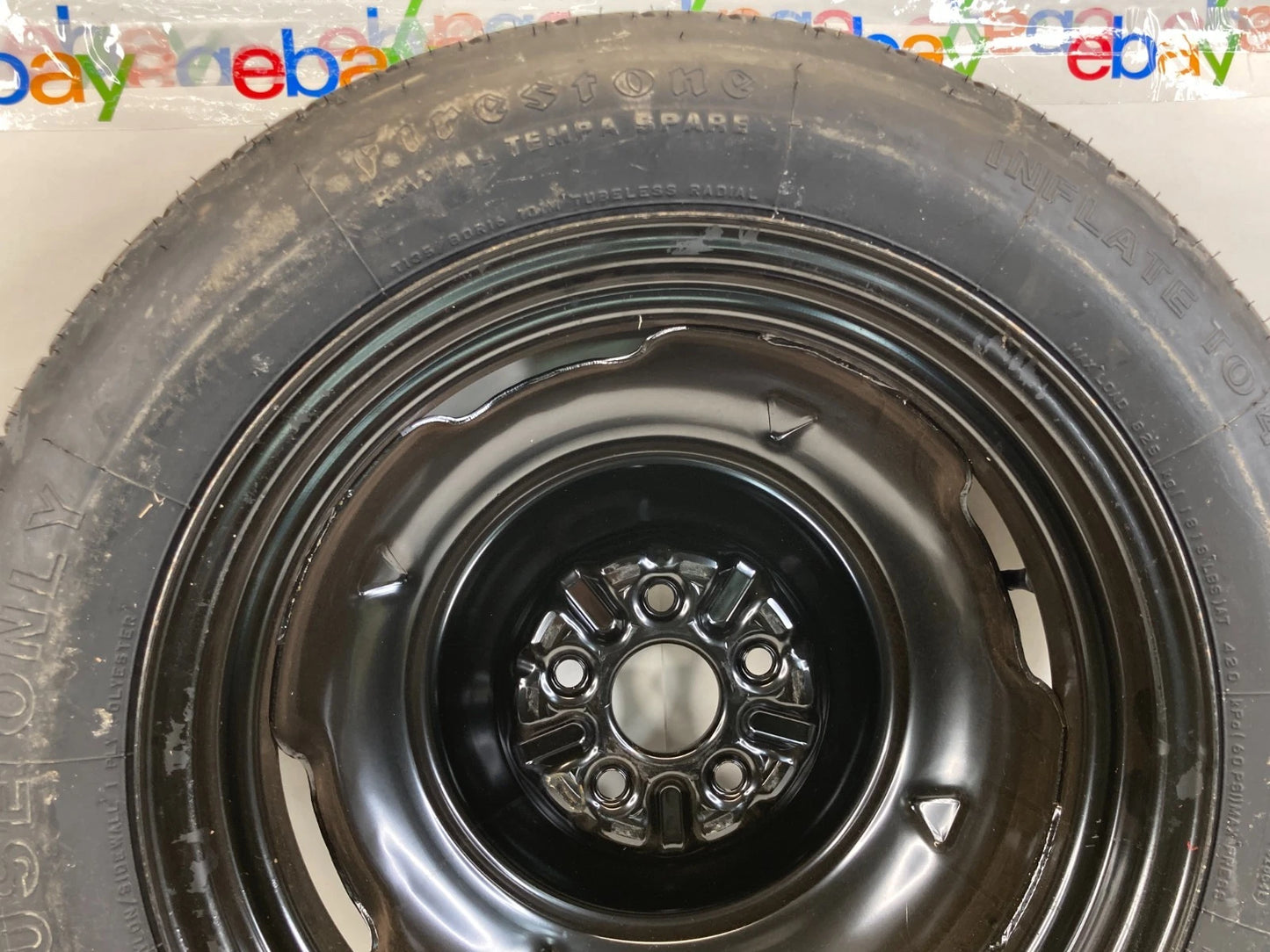 03-19 TOYOTA COROLLA EMERGENCY SPARE TIRE WHEEL COMPACT DONUT T135/80R16 101M