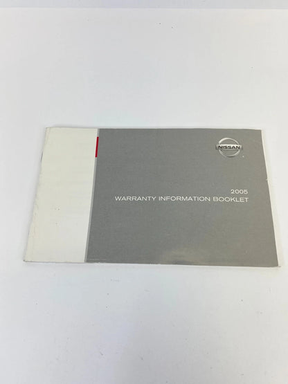 2005 05 NISSAN MURANO OWNERS MANUAL GUIDE WARRANTY INFORMATION W/ CASE OEM