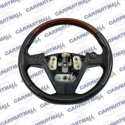 2004-2007 CADILLAC CTS STEERING WHEEL W/ SWITCHES LEATHER WOOD TRIM 21994384