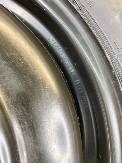 08-12 HONDA ACCORD SPARE TIRE 16" R16 WHEEL COMPAT DONUT T135/80D16 101M 16X4