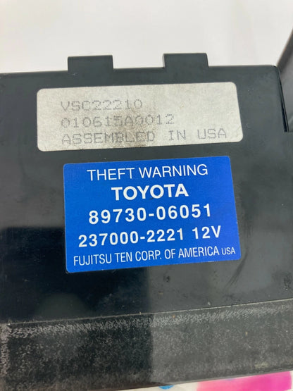 2000-2003 TOYOTA SOLARA ANTI THEFT WARNING LOCKING CONTROL MODULE OEM 8973006051
