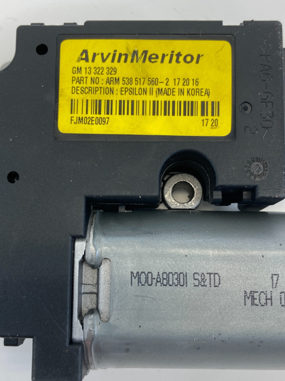 2011 Buick Regal 2014-2016 Buick LaCrosse Sunroof Sun Roof Motor 13322329 OEM