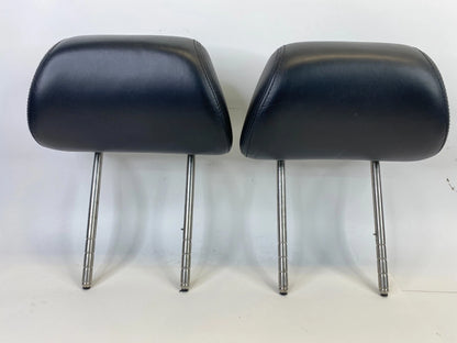 2001-2005 VW JETTA GOLF FRONT LH & RH SET HEADREST HEAD REST LEATHER BLACK OEM