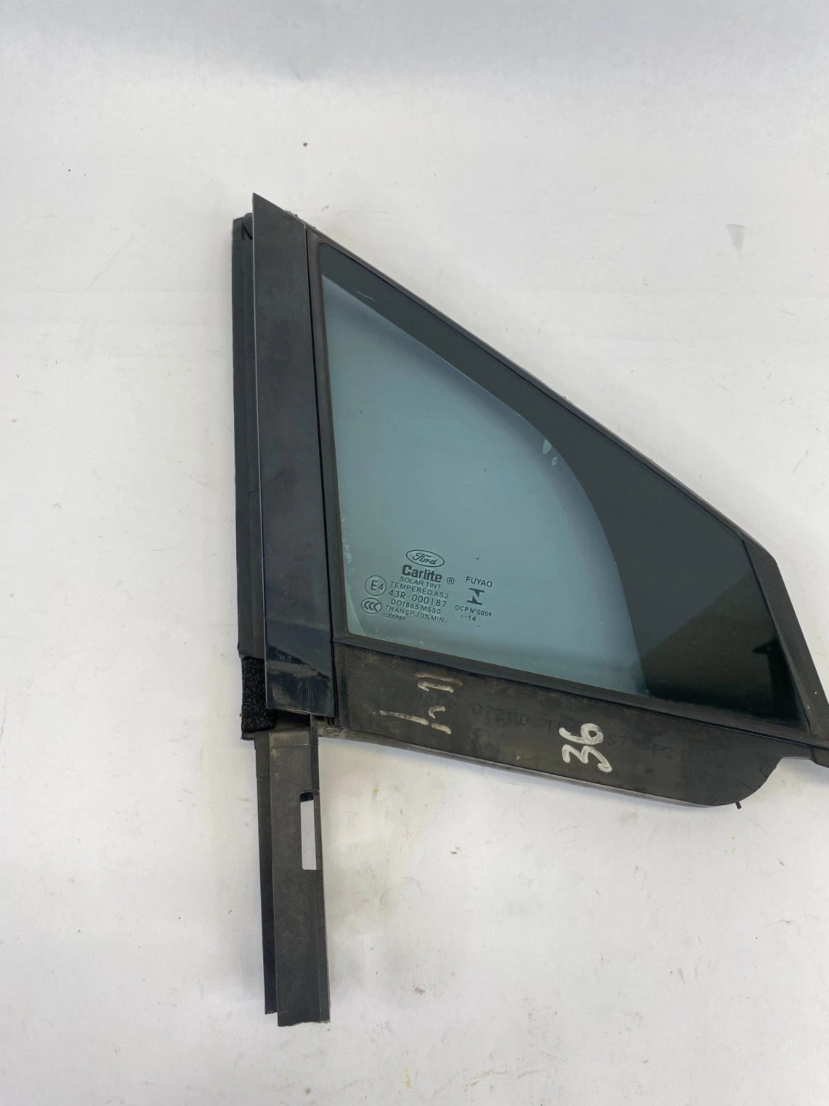 2013-2020 FORD FUSION FRONT RIGHT DOOR QUARTER WINDOW VENT GLASS OEM DS73-F21400