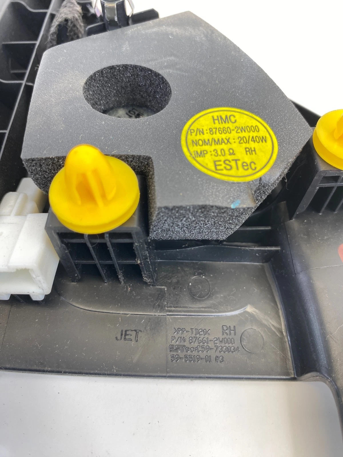 13-19 HYUNDAI SANTA FE PASSENGER RIGHT INTERIOR MIRROR CORNER COVER 87660-2W000