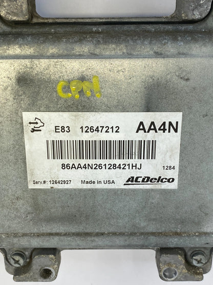 11 12 CHEVROLET CRUZE 1.8L ENGINE COMPUTER CONTROL MODULE ECU ECM 126427212 OEM