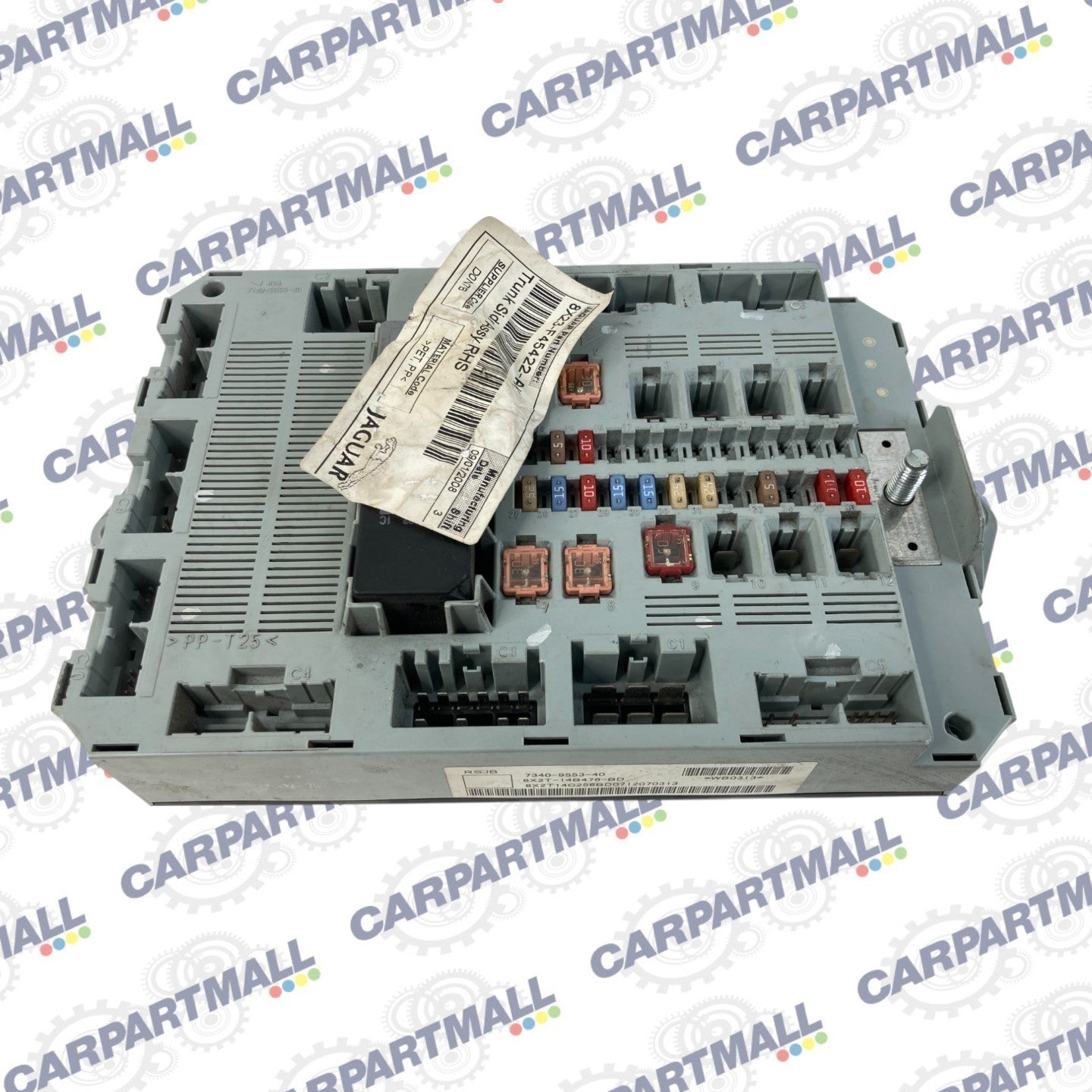 2009-2011 Jaguar XF 4.2L Body Control Module Rear Fuse Box 8X2T-14B476-BD OEM