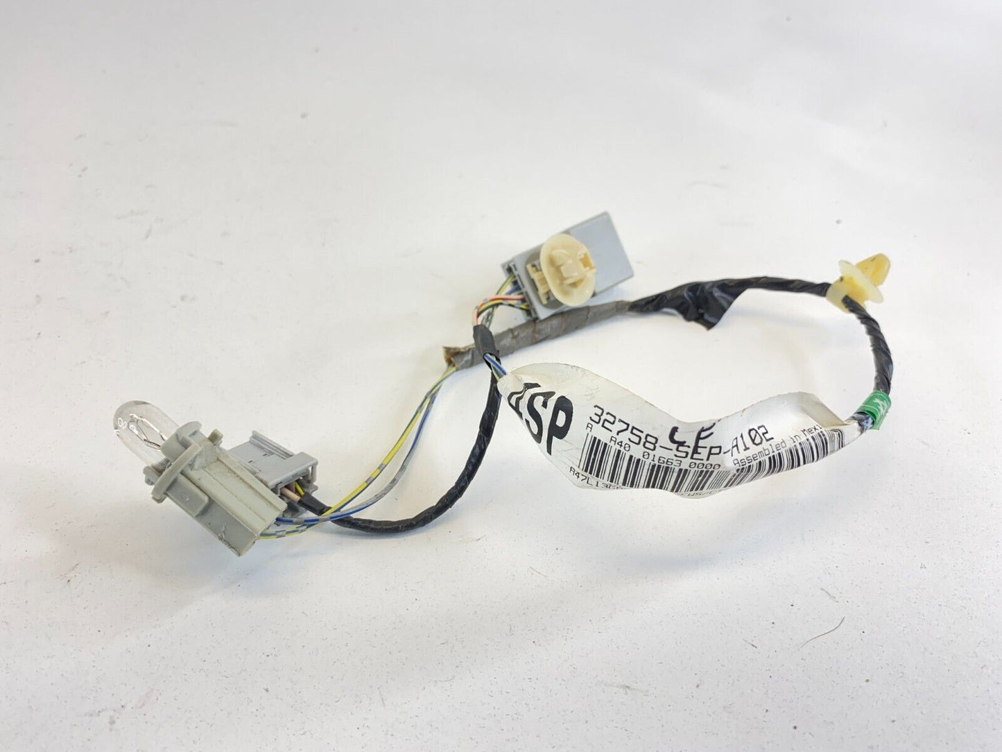 04-08 Acura TL Front Left Door Light Socket Harness Wire Wiring 32758-SEP-A102