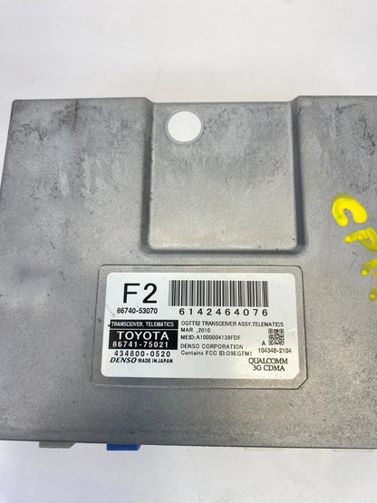 2006-2013 LEXUS IS250 TRANSCEIVER TELEMATICS CONTROL MODULE 86740-53070 OEM