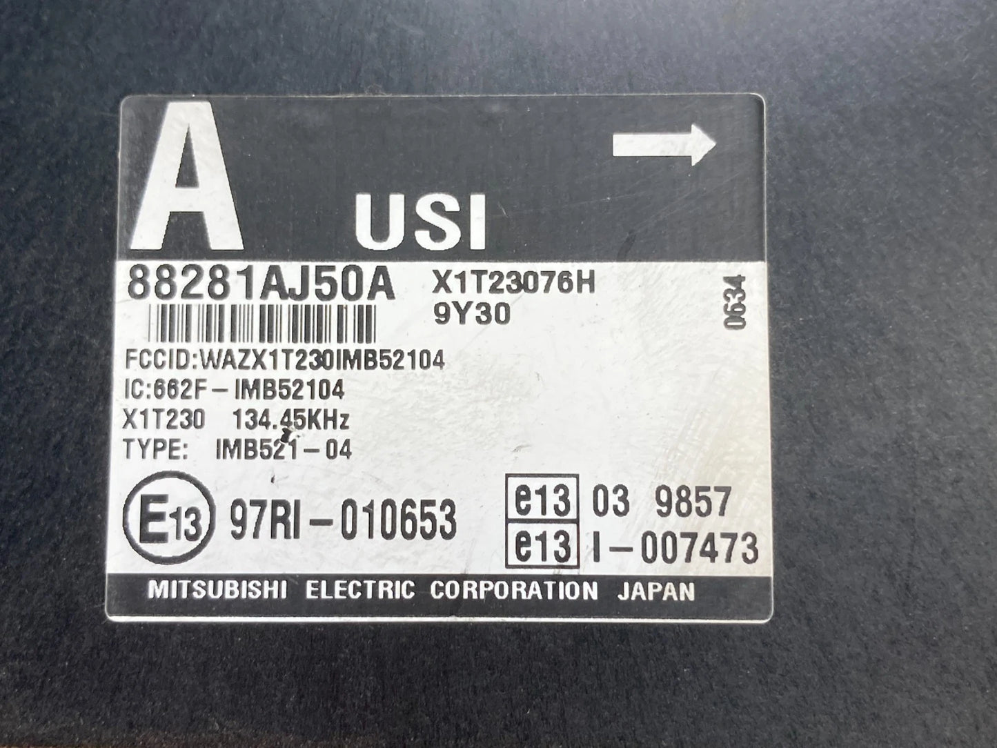2010-2014 SUBARU OUTBACK ANTI THEFT LOCKING CONTROL MODULE UNIT OEM 88281AJ50A