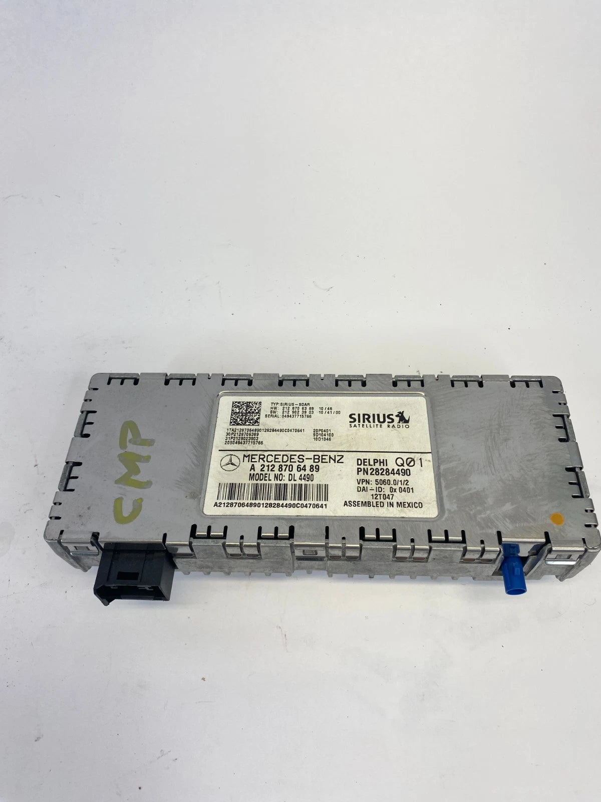 2010-2015 MERCEDES GLK350 SIRIUS SATELLITE RADIO RECEIVER MODULE OEM A2128706489