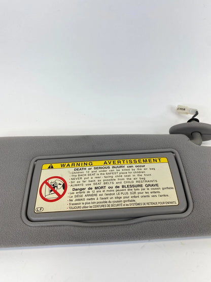 2002 2003 LEXUS ES300 PASSENGER RIGHT SUNVISOR SUN VISOR SHADE RH CLOTH GRAY OEM
