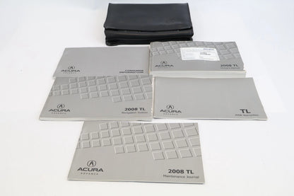2008 ACURA TL OWNERS MANUAL CONSUMER INFO WARRANTY BOOK NAVIGATION & CASE