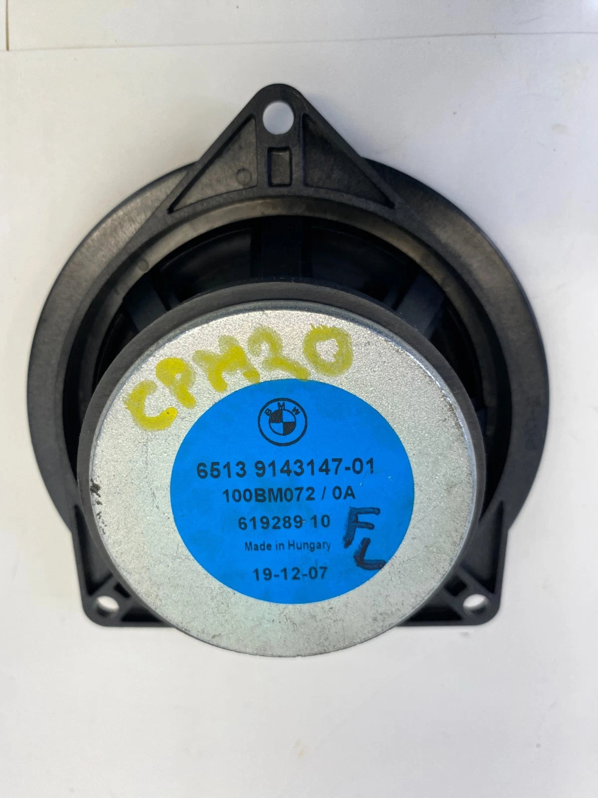 2007 2008 BMW 328XI FRONT LEFT SIDE DOOR AUDIO LOUD SPEAKER 65139143147 OEM