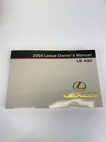 2004 04 Lexus LS430 Owners Owner´s Manual Supplement W/ Case OEM