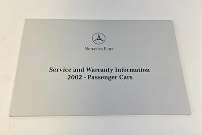 2002 MERCEDES-BENZ S430 OWNERS MANUAL WARRANTIES GUIDE BOOK INFO SET W/ CASE OEM