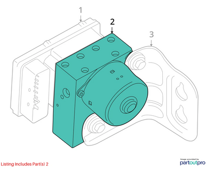 2010-2013 DODGE JOURNEY ABS ANTI-LOCK BRAKE PUMP CONTROL MODULE OEM 68067662AA