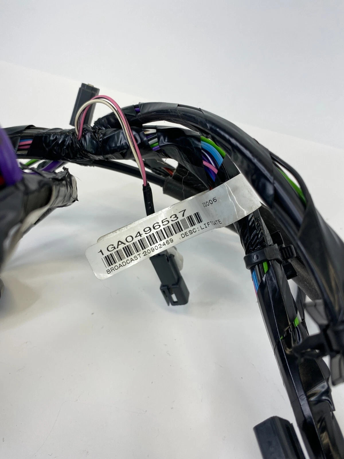 07-12 GMC ACADIA TRUNK LID LIFTGATE BACK TAILGATE WIRE WIRING HARNESS 20902469