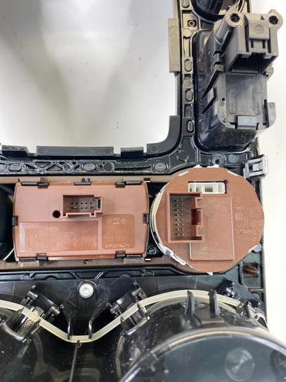 11-14 VW TOUAREG CENTER CONSOLE SHIFT PLATE TRIM W/ TRACTION SWITCH & CUP HOLDER