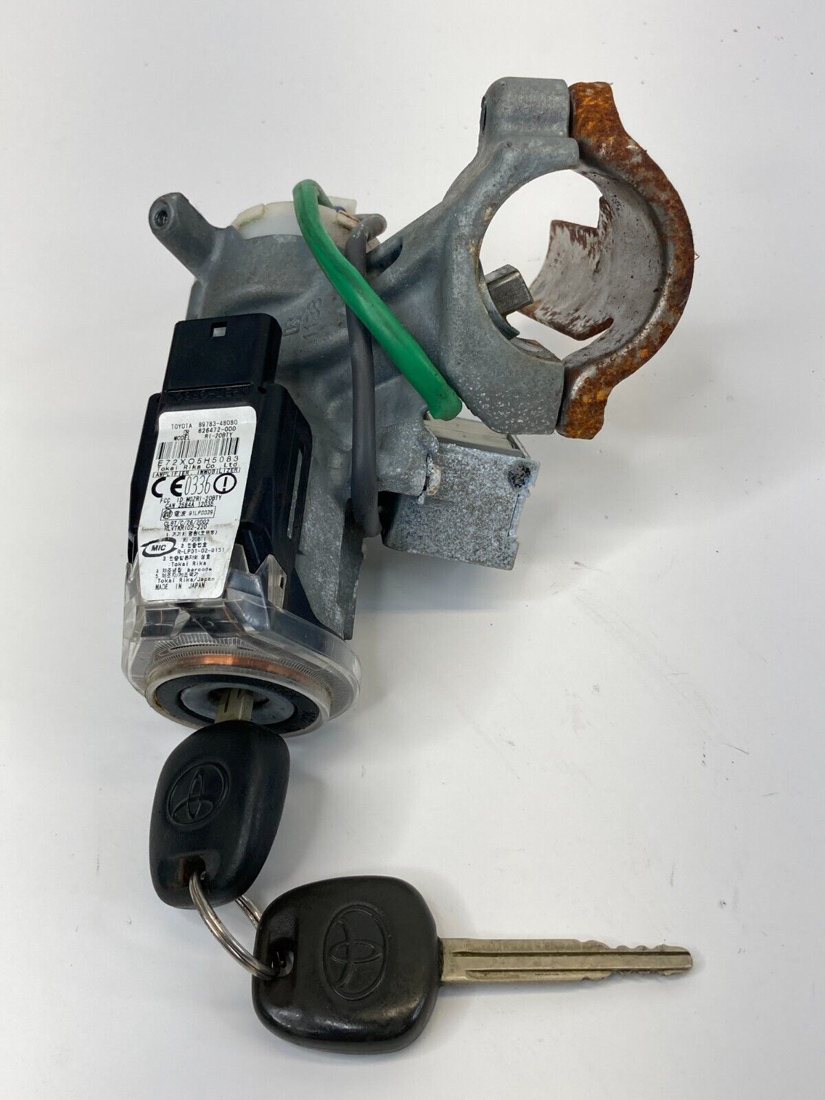 2004-2007 Toyota Highlander Ignition Switch Lock Cylinder & Key 89783-48080 OEM