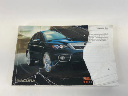 2010 ACURA RDX OWNERS MANUAL QUICK REFERENCE GUIDE BOOK SET W/ CASE OEM