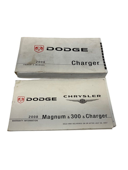 2008 Dodge Charger 08 Chrysler Owner's Manual Book & Warranty Information Guide