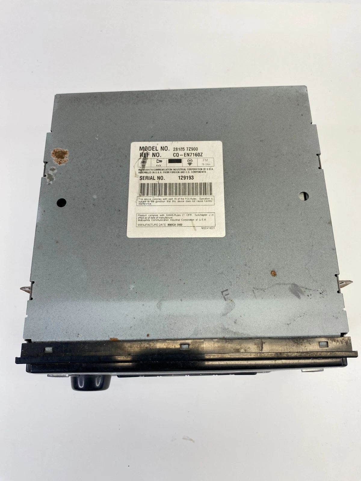 03 04 Nissan Xterra SE Radio Stereo 6 Disc CD Player Receiver 28185-7Z900 OEM