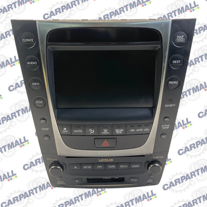 2008 2009 LEXUS GS300 RADIO AM/FM NAVIGATION DISPLAY SCREEN HVAC CLIMATE CONTROL