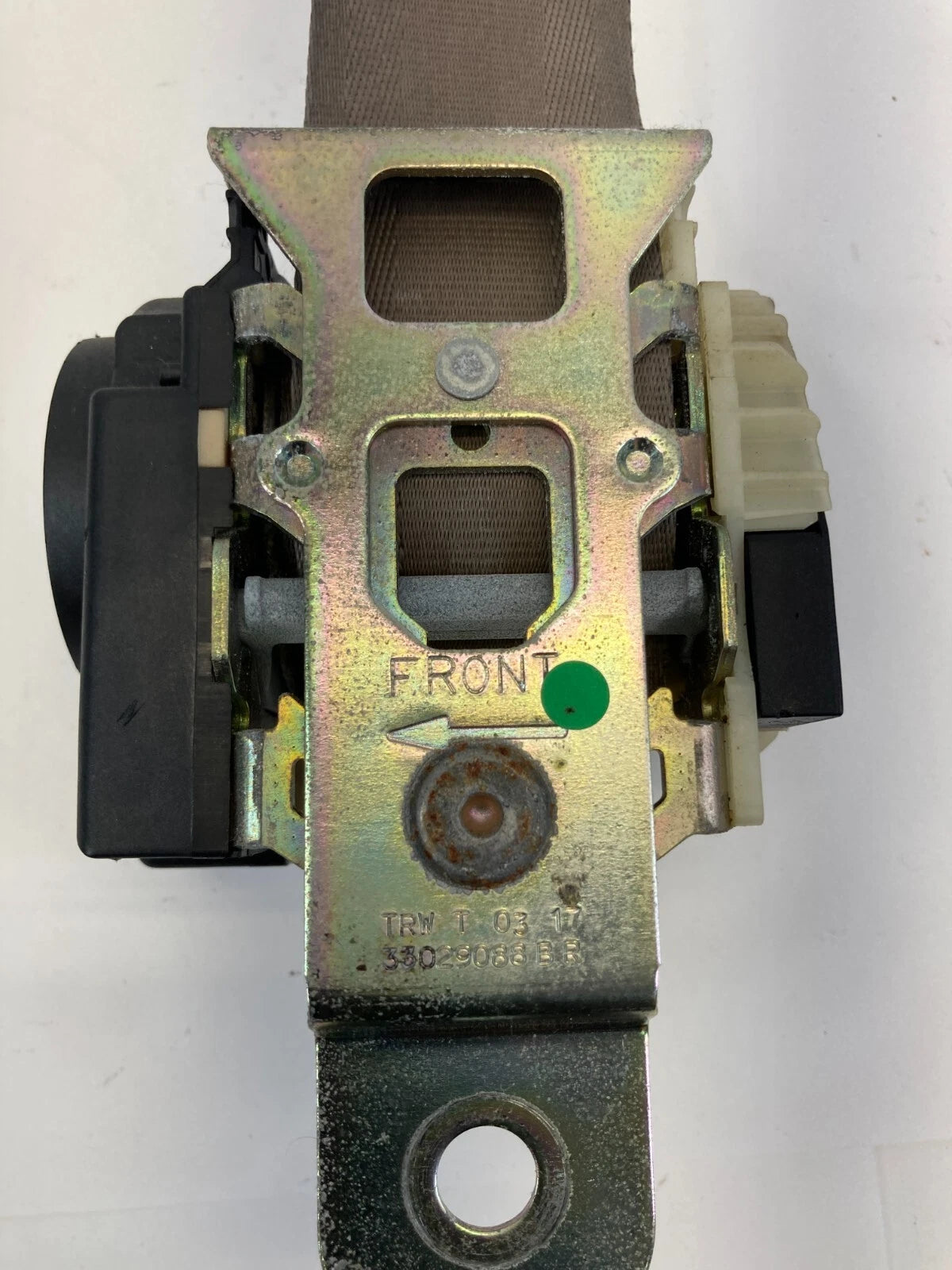 2003 2004 JAGUAR S-TYPE FRONT RIGHT PASSENGER SEAT BELT RETRACTOR ASSEMBLY OEM